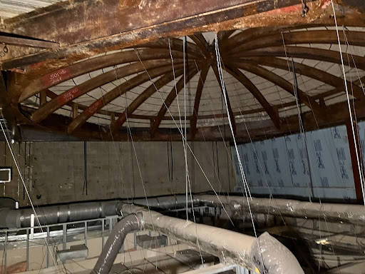 photo of the UPHS Planetarium in it's current state from the inside. Photo taken by Emily Foreman