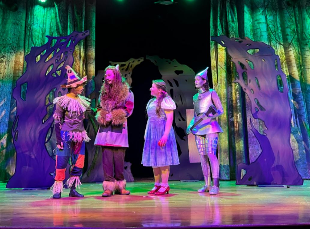 The wizard of Oz play in action! Photo taken by Mrs. Herron.